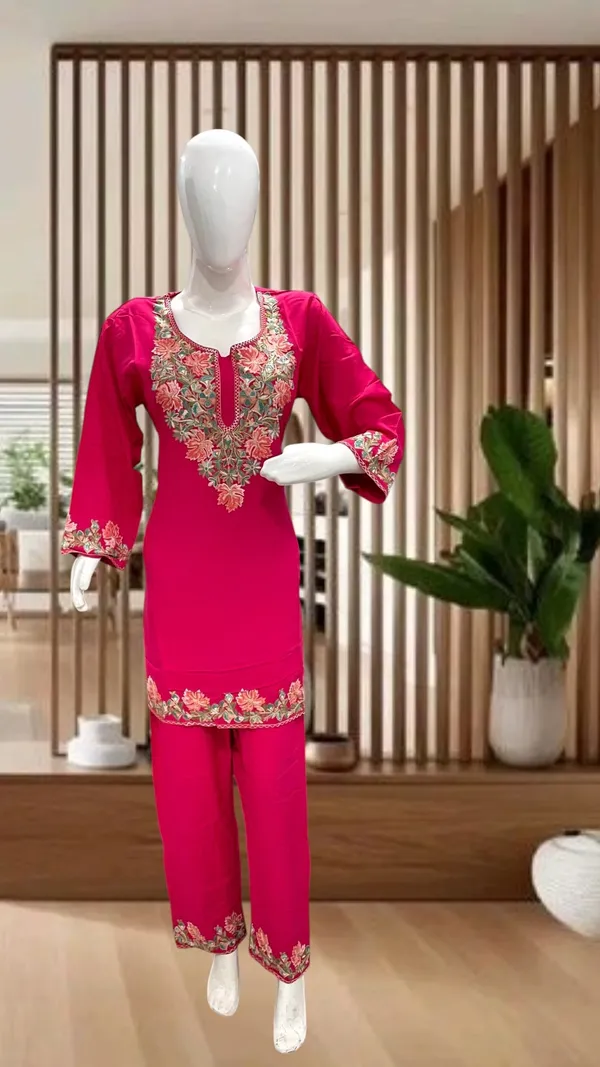 Pink_Embroidered_Straight_Kurta_Set_For_Women