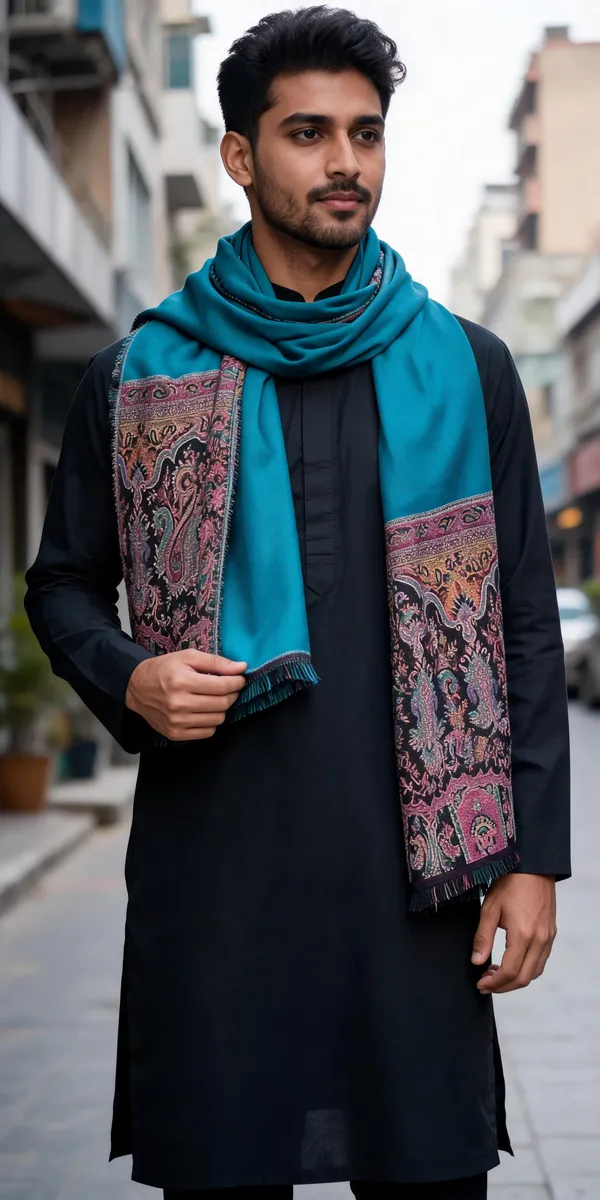 Multi_Wool_Palla_Stole_For_Unisex