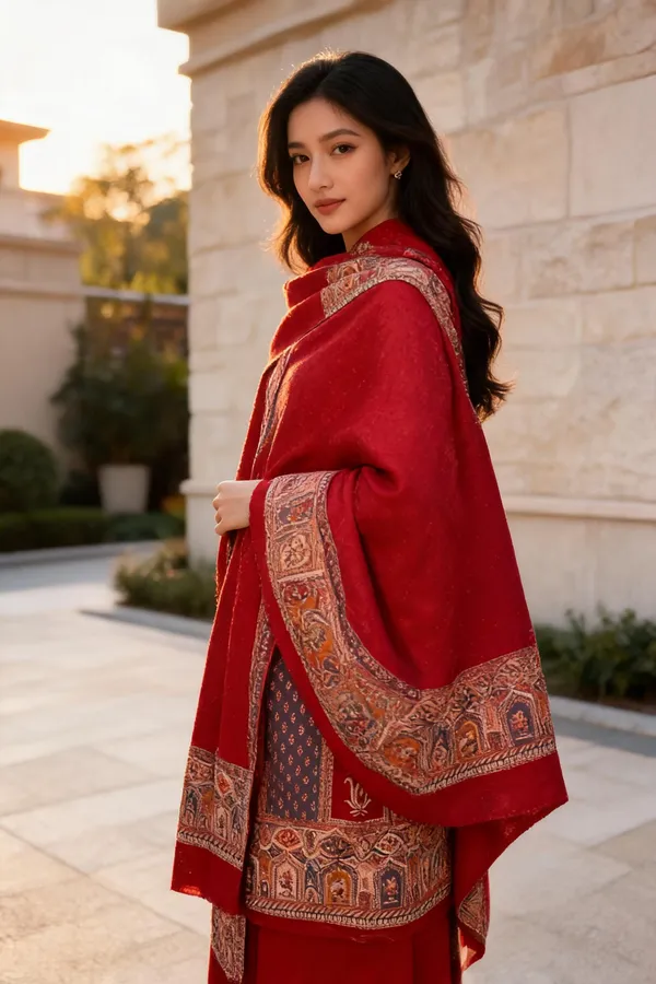 Red_Wool_Kani_Suit_For_Women