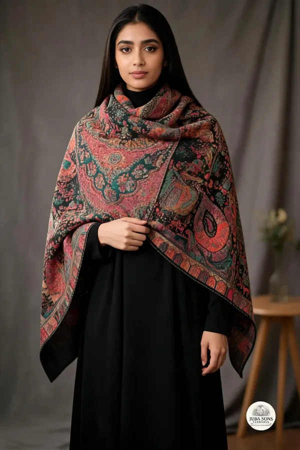 Multicolor_Wool_Stole_For_Unisex