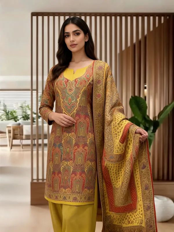 Yellow_Wool_Kani_Ethnic_Suit_Set_For_Women