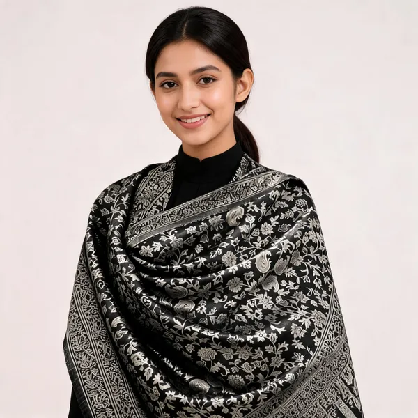 Grey_Wool_Shawl_For_Unisex