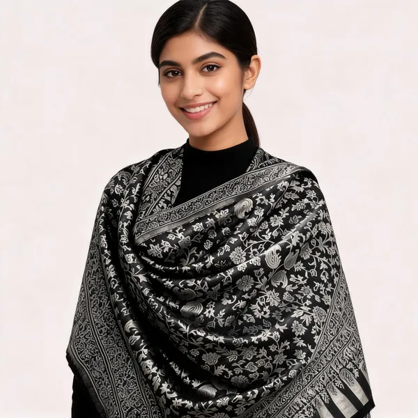 Grey_Wool_Shawl_For_Unisex