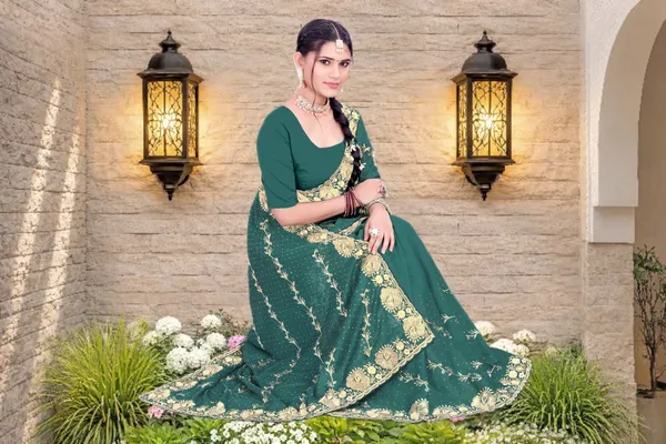 Green_Star_Georgette_Floral_Embroidered_Saree_For_Women