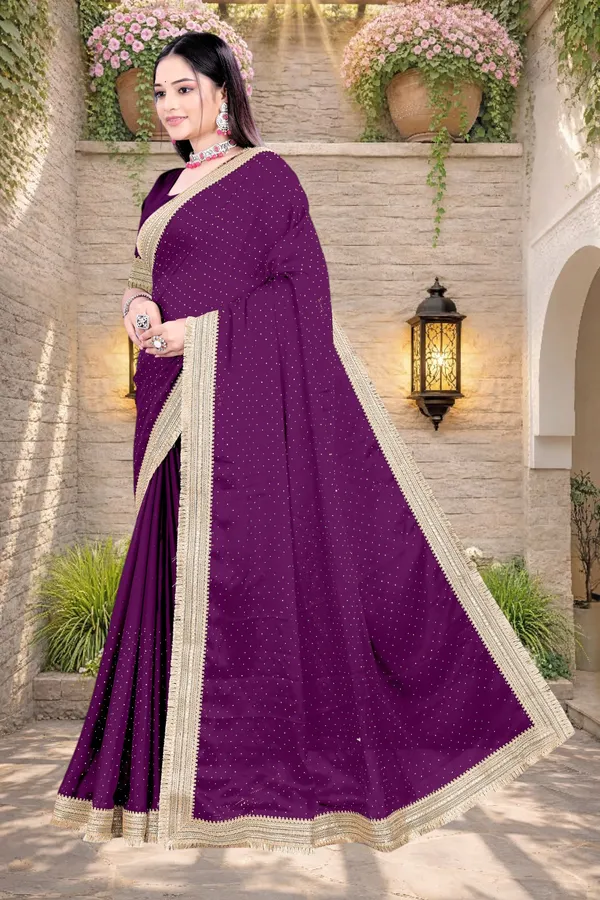 Purple_Star_Georgette_Embellished_Saree_For_Women