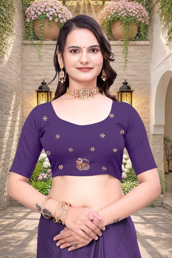 Purple_Star_Georgette_Embroidered_Saree_With_Blouse_For_Women