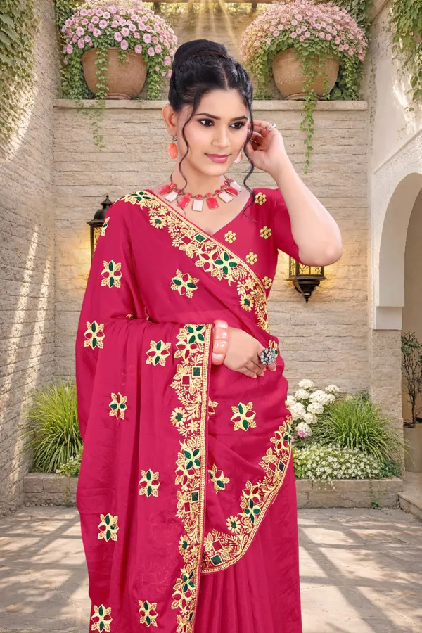 Pink_Star_Georgette_Embroidered_Saree_For_Women