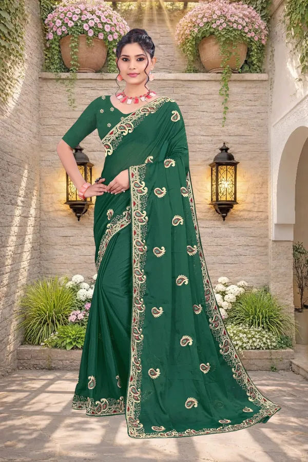 Green_Star_Georgette_Embroidered_Saree_For_Women