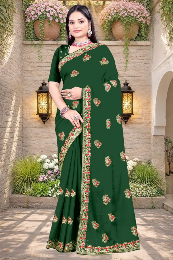 Green_Star_Georgette_Printed_Ethnic_Saree_For_Women
