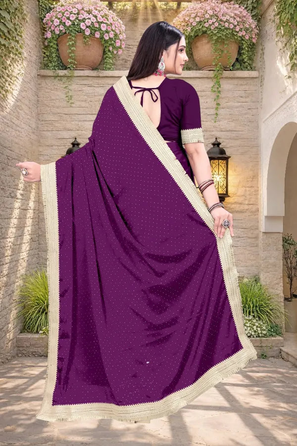 Purple_Star_Georgette_Embellished_Saree_For_Women