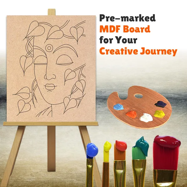 MDF_Art_and_Craft_Board_for_DIY_Painting,_Pre-Marked_Buddha_Face_Coloring,_Mandala,_Lippan_and_Resin_Art_for_Kids,_Adults,_Artists_and_Art_Students,_Ready-to-Paint_Wooden_Board_for_Home_Decoration_and_Gifting