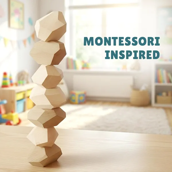 Tokyodo_Wooden_Balancing_and_Stacking_Toys_Combo_Set_with_8_Natural_Wooden_Balancing_Stones_and_7_Rainbow-Colored_Blocks_for_Kids_Montessori_Learning,_Shape_Recognition,_Color_Identification,_Hand-Eye_Coordination_and_Educational_Puzzle_Games