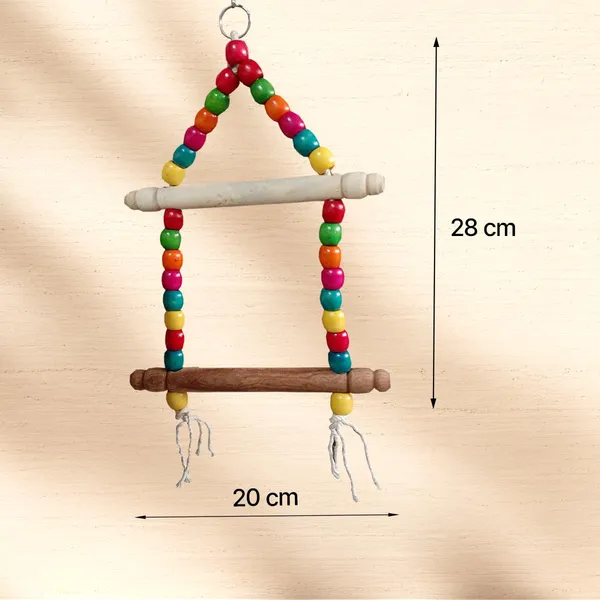 Tokyodo_Bird_Swing_Toy_For_Parrots_And_Budgies_2_Step_Hanging_Swing_Colorful_Wooden_Beads_Bells_Hammock_Perch_Hanging_Cage_Accessory_For_Parakeets_Lovebirds_Cockatiels_Small_Birds_-_Pack_of_3