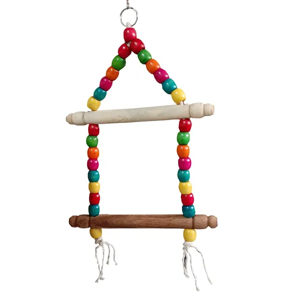 Tokyodo_Bird_Swing_Toy_For_Parrots_And_Budgies_2_Step_Hanging_Swing_Colorful_Wooden_Beads_Bells_Hammock_Perch_Hanging_Cage_Accessory_For_Parakeets_Lovebirds_Cockatiels_Small_Birds_-_Pack_of_3