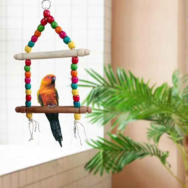 Tokyodo_Bird_Swing_Toy_For_Parrots_And_Budgies_2_Step_Hanging_Swing_Colorful_Wooden_Beads_Bells_Hammock_Perch_Hanging_Cage_Accessory_For_Parakeets_Lovebirds_Cockatiels_Small_Birds_-_Pack_of_3