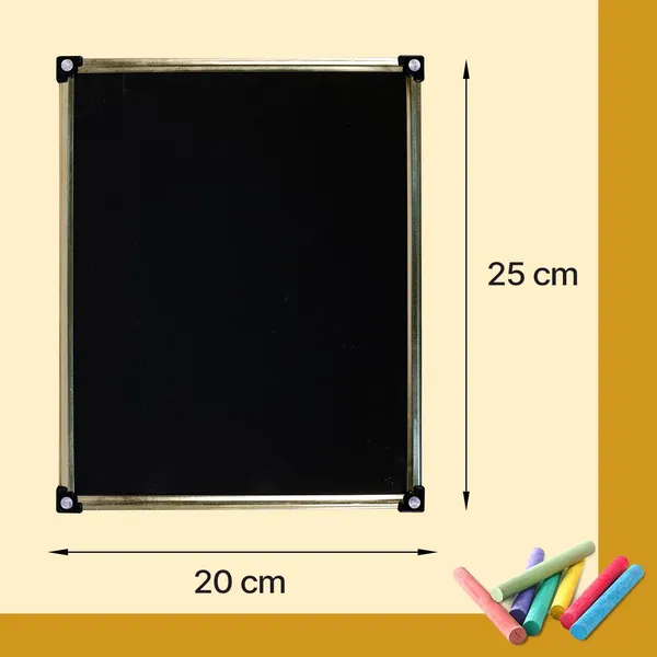 Nano_Slate_Educational_Board_Black_Mdf_20_X_25_Cmgold_Tin_Frame_With_3_Letter_Spelling_Flashcards_1_Plane_Slates