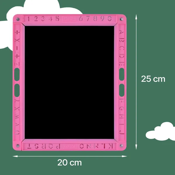 Amul_Slates_Writing_Board_20_X_25_Cm_Double_Sided_Educational_Slate_Mdf_Lightweight_With_3_Letter_Spelling_Flashcards_2_Pink