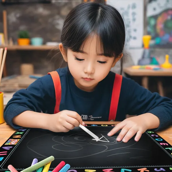 Tokyodo_Pre_Printed_Rewriting_Slates_Chalk_Board_For_Kids_Double_Sided_Writing_Learning_Black_Board_With_4_Letter_Spelling_Cards_2_Friuits_And_Veges