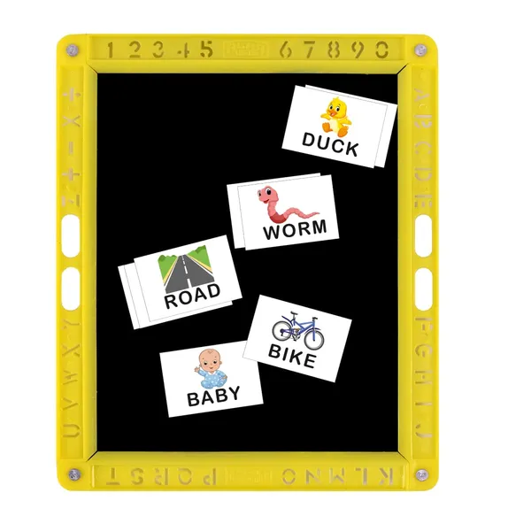 Tokyodo_Kids_Slate_20x25_Double_Sided_Multipurpose_Writing_Board_With_Spelling_Cards_Learning_Toy_1_Yellow_Plain_Slates