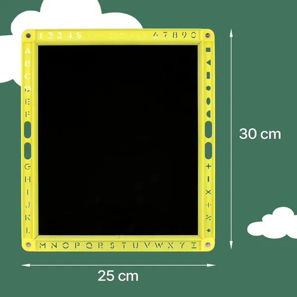 Tokyodo_Kids_Slate_20x25_Double_Sided_Multipurpose_Writing_Board_With_Spelling_Cards_Learning_Toy_1_Yellow_Plain_Slates