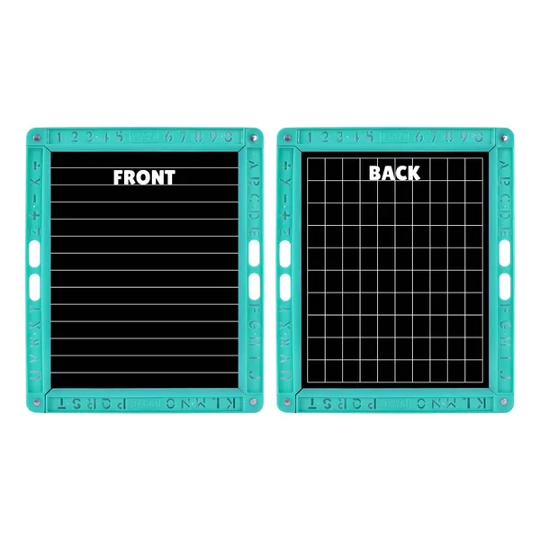 Tokyodo_Kids_Slate_20x25_Double_Sided_Multipurpose_Writing_Board_With_Spelling_Cards_Learning_Toy_1_Cyan_Line_Graph_Slates