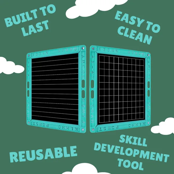 Tokyodo_Kids_Slate_20x25_Double_Sided_Multipurpose_Writing_Board_With_Spelling_Cards_Learning_Toy_1_Cyan_Line_Graph_Slates
