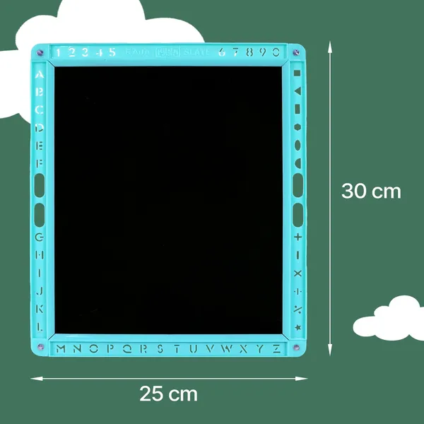 Kids_Learning_Multipurpose_Writing_Board_Skill_Development_Tool_Both_Sided_Educational_Board_Learning_Toy_For_Kids_With_3_Letter_Spelling_Flashcards_1_Cyan_Plain