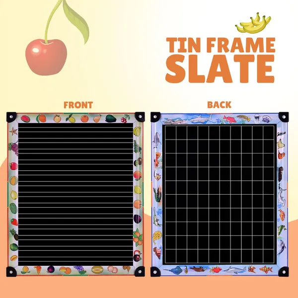 Tokyodo_Kids_Double_Sided_Slate_Board_Reusable_Chalk_Writing_Drawing_Pad_For_Early_Learning_Alphabet_Practice_Educational_Fun_With_Word_Flashcards_25x30_Cm_4_Line_Slates_With_Hindi_Words