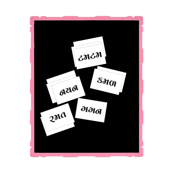 Tokyodo_Kids_Double_Sided_Slate_Board_Reusable_Chalk_Writing_Pad_Educational_Learning_Toy_For_Drawing_Writing_Alphabet_Practice_With_Word_Learning_Cards_Pink_With_Gujarati_Words