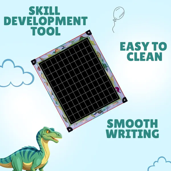 Tokyodo_Kids_Double_Sided_Slate_Board_Reusable_Chalk_Writing_Drawing_Pad_For_Early_Learning_25x30_Cm_Single_Line_Slates_With_English_Words