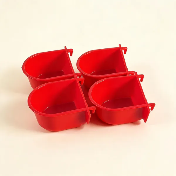 Bird_Cage_Plastic_Food_Feeder_Bowl_Water_Feeder_Cup_300_Ml_For_Love_Birds_Cockatiel_Finches_Pigeon_Other_Birds_Red