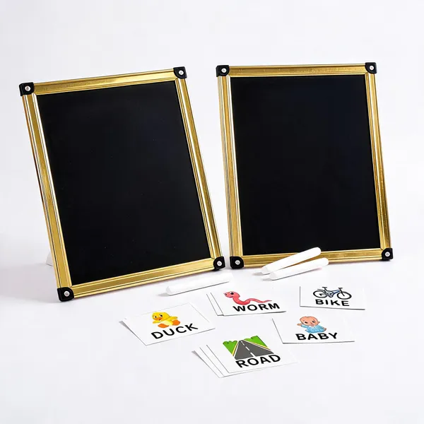Guru_Slate_Double_Sided_Educational_Board_Black_Mdf_25_X_30_Cm_Lightweight_Chalkboard_With_3_Letter_Spelling_Flashcards_1_Plane