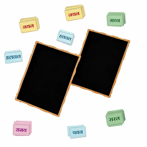Tokyodo_Kids_Double_Sided_Slate_Board_Reusable_Chalk_Writing_Pad_Educational_Learning_Toy_For_Drawing_Writing_Alphabet_Practice_With_Word_Learning_Cards_20x25_Cm_Badami_With_Hindi_Words