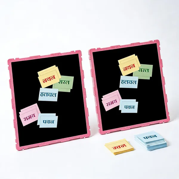 Tokyodo_Kids_Double_Sided_Slate_Board_Reusable_Chalk_Writing_Pad_Educational_Learning_Toy_For_Drawing_Writing_Alphabet_Practice_With_Word_Learning_Cards_20x25_Cm_Pink_With_Hindi_Words