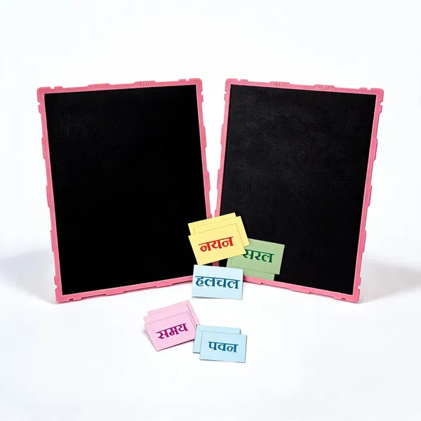 Tokyodo_Kids_Double_Sided_Slate_Board_Reusable_Chalk_Writing_Pad_Educational_Learning_Toy_For_Drawing_Writing_Alphabet_Practice_With_Word_Learning_Cards_20x25_Cm_Pink_With_Hindi_Words