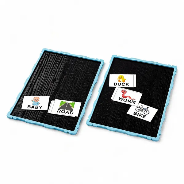 Tokyodo_Kids_Double_Sided_Slate_Board_Reusable_Chalk_Writing_Pad_Educational_Learning_Toy_For_Drawing_Writing_Alphabet_Practice_With_Word_Learning_Cards_20x25_Cm_Blue_With_English_Words