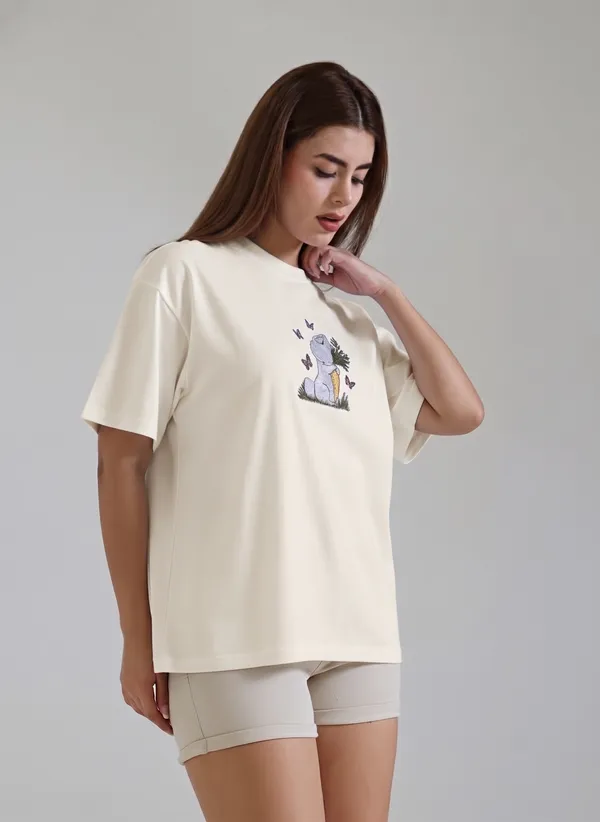 Cream_Casual_Fit_Graphic_T-Shirt_for_Women