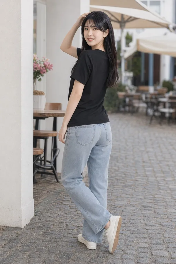 Black_Casual_Fit_Graphic_T-Shirt_for_Women