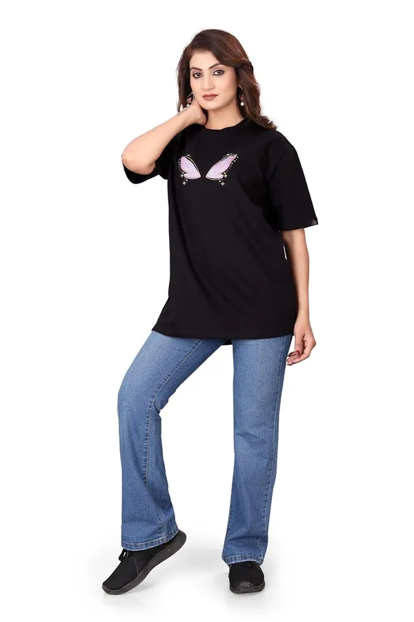 Women_S_Cotton_Blend_Embroidered_T_Shirt