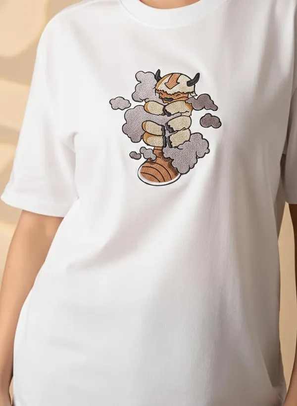 Appa_Character_Embroidered_T_Shirt