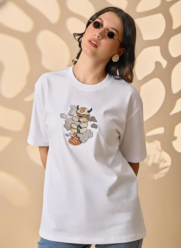 Appa_Character_Embroidered_T_Shirt