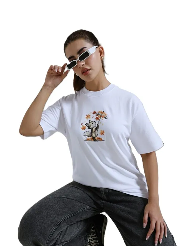Fox_Embroidered_T_Shirt