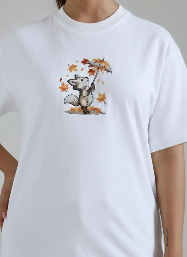 Fox_Embroidered_T_Shirt