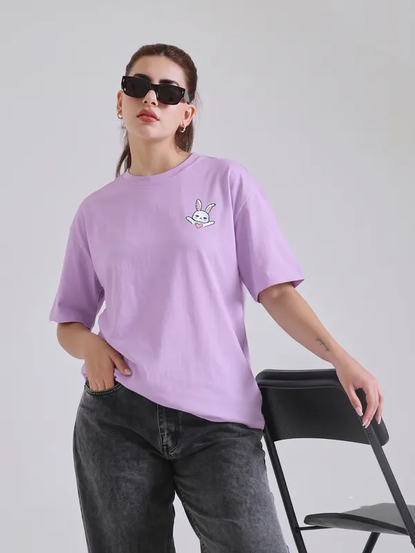Lavender_Oversized_Fit_T-Shirt_for_Women