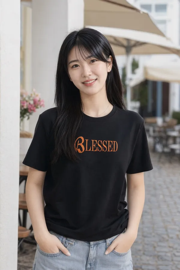 Black_Casual_Fit_Graphic_T-Shirt_for_Women
