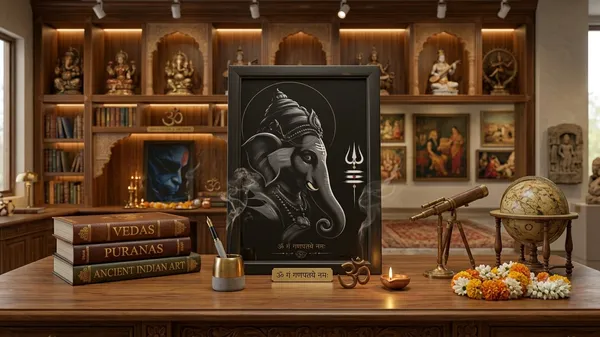 Framed_Religious_Ganesha_Wall_Art