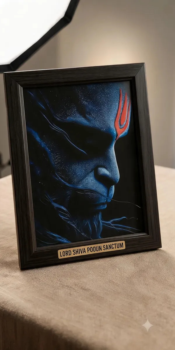 Pvc_Frame_Devotional_Lord_Hanuman_Portrait_Framed_Wall_Art