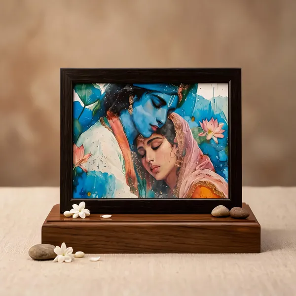 Pvc_Frame_Traditional_Couple_Artwork_Tabletop_Photo_Frame