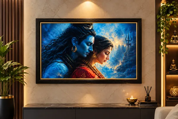 Black_Framed_Devotional_Shiva_Parvati_Wall_Art
