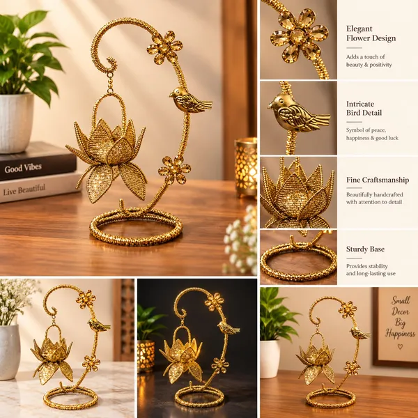 Metal_Traditional_Floral_Lotus_Diya_Stand